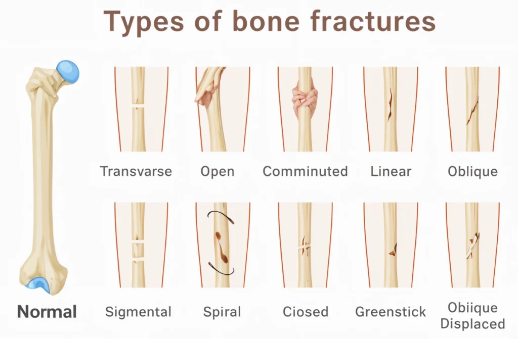 various types of fractures